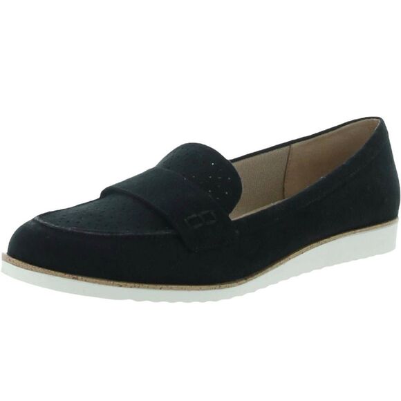 LifeStride Velocity ZaZa Black Suede Slip On Loafer Shoes - Picture 1 of 12